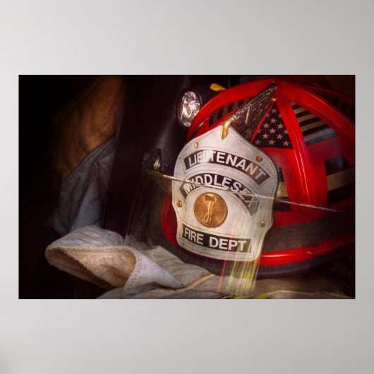 Feuerwehrmann - Oberleutnant Poster (Vorne)