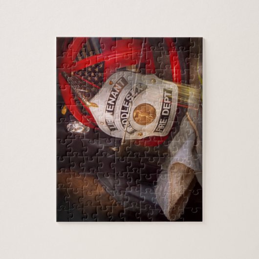 Feuerwehrmann - Oberleutnant Puzzle (Vertikal)