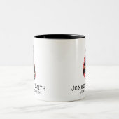 Feuerwehrmann oder Feuerwehrmann Lustige Sprüche Zweifarbige Tasse (Mittel)