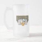 Feuerwehrmann-Onkel Mattglas Bierglas (Links)