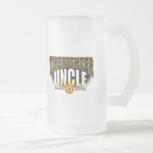 Feuerwehrmann-Onkel Mattglas Bierglas