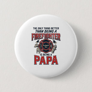 Feuerwehrmann Papa Vintage Gravur Shirt Design_1 Button