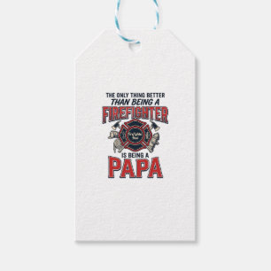 Feuerwehrmann Papa Vintage Gravur Shirt Design_1 Geschenkanhänger