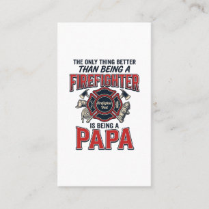 Feuerwehrmann Papa Vintage Gravur Shirt Design_1 Visitenkarte