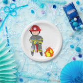 Feuerwehrmann Pappteller (Party)