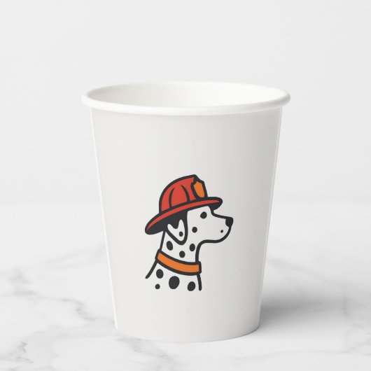 Feuerwehrmann Party Tasse Pappbecher (Rückseite)