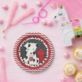 Feuerwehrmann-Party-Zickzack Platte Pappteller (Party)