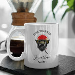 Feuerwehrmann | Personalisierte Feuerbekämpfung Kaffeetasse<br><div class="desc">Stilvolle Tasse zum Feuerwehrkampf mit Feuerwehrausrüstung,  Rang/Titel und Name des Feuerwehrmanns. Gutes Geschenk für Abschluss,  Werbeaktion,  Ruhestand etc.</div>