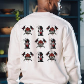 Feuerwehrmann, Personalisierter Name Halloween-Ges Sweatshirt