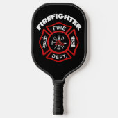 Feuerwehrmann Pickleball Schläger (Rückseite)
