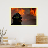Feuerwehrmann Poster (Küche)