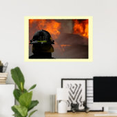 Feuerwehrmann Poster (Heimbüro)