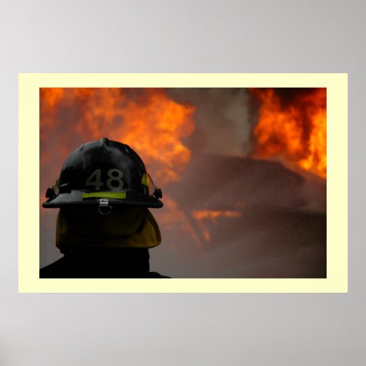 Feuerwehrmann Poster (Vorne)