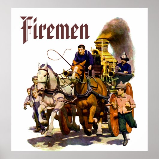 Feuerwehrmann Poster (Vorne)