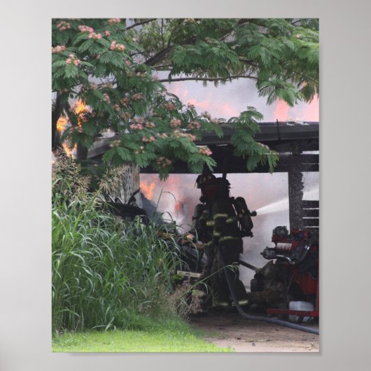 Feuerwehrmann Poster (Vorne)