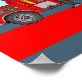 Feuerwehrmann Poster (Ecke)