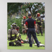 Feuerwehrmann Poster (Vorne)