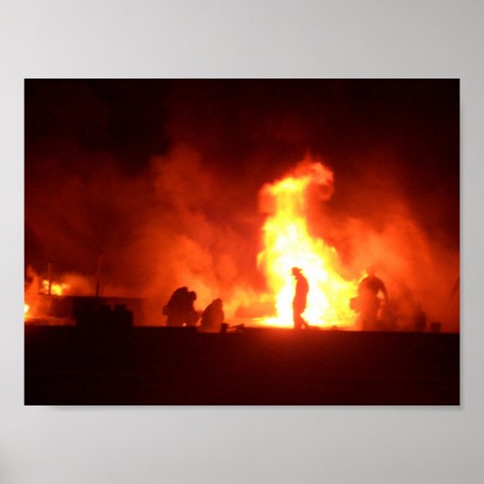 Feuerwehrmann Poster (Vorne)