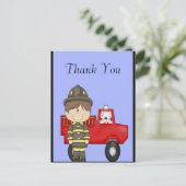 Feuerwehrmann Postkarte (Stehend Vorderseite)