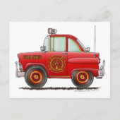 Feuerwehrmann Postkarte (Vorderseite)