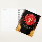 Feuerwehrmann Prix Maltese Cross mit Flammen Planer (Anzeige)