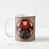 Feuerwehrmann-Pug-Tasse Kaffeetasse (Links)
