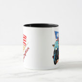 Feuerwehrmann-Radfahrer-Tasse Tasse (Zentrum)