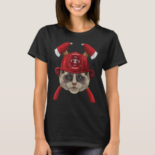 Feuerwehrmann Ragdoll Feuerwehrjunge Kinder Feuerr T-Shirt