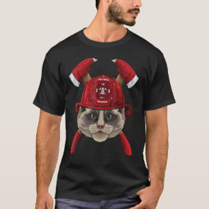Feuerwehrmann Ragdoll Feuerwehrmann Jungen Kinder  T-Shirt