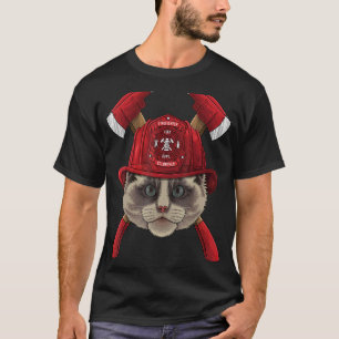 Feuerwehrmann Ragdoll Feuerwehrmänner Kinder Feuer T-Shirt