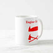 Feuerwehrmann Red Devil Horns Custom Coffee Kaffeetasse (VorderseiteRechts)