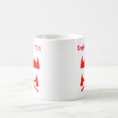 Feuerwehrmann Red Devil Horns Custom Coffee Kaffeetasse (Mittel)