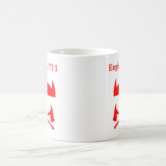 Feuerwehrmann Red Devil Horns Custom Coffee Kaffeetasse (Mittel)