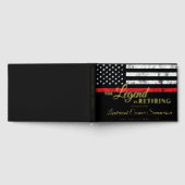 Feuerwehrmann Red Line Flagge Feuerwehrmann Gästebuch (Voll)