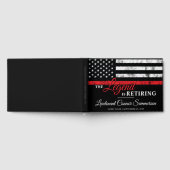 Feuerwehrmann Red Line Flagge Feuerwehrmann Gästebuch (Voll)