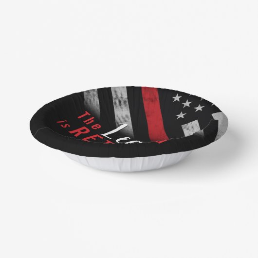 Feuerwehrmann Red Line Flagge Feuerwehrmann Pappteller (Gewinkelt)