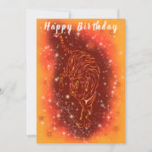 Feuerwehrmann rennt in der Starry Night - Geburtst (Vorderseite)