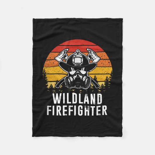 Feuerwehrmann Reto Sunset Feuerwehrmann Fleecedecke (Vorderseite)