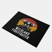 Feuerwehrmann Reto Sunset Feuerwehrmann Fußmatte (Schrägansicht)