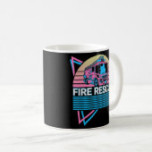 Feuerwehrmann Retro Feuerwehr Kaffeetasse (VorderseiteRechts)