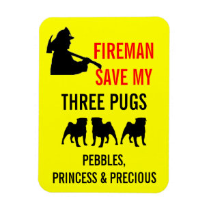 Feuerwehrmann retten meine das DREI Magnet