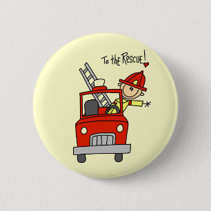 Feuerwehrmann Retter T-Shirts und Geschenke Button