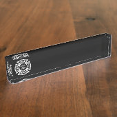 Feuerwehrmann-Rettung Namensplakette (Seite)