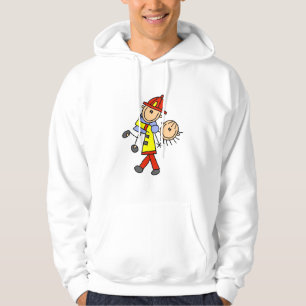 Feuerwehrmann-Rettungsshirt und Geschenke Hoodie