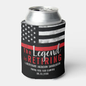 Feuerwehrmann-Ruhestand Thin Red Line Flag Feuerwe Dosenkühler (Kanne Vorderseite)