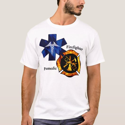 Feuerwehrmann-/Sanitäter-Shirt T-Shirt (Vorderseite)