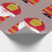 Feuerwehrmann Sankt Geschenkpapier (Ecke)