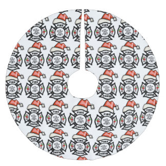 Feuerwehrmann Sankt Polyester Weihnachtsbaumdecke
