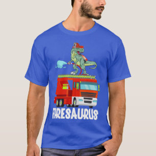 Feuerwehrmann Saurus Feuerwehrauto Feuerwehrmann D T-Shirt