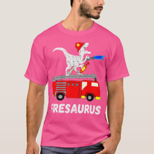 Feuerwehrmann Saurus Feuerwehrauto Feuerwehrmann D T-Shirt